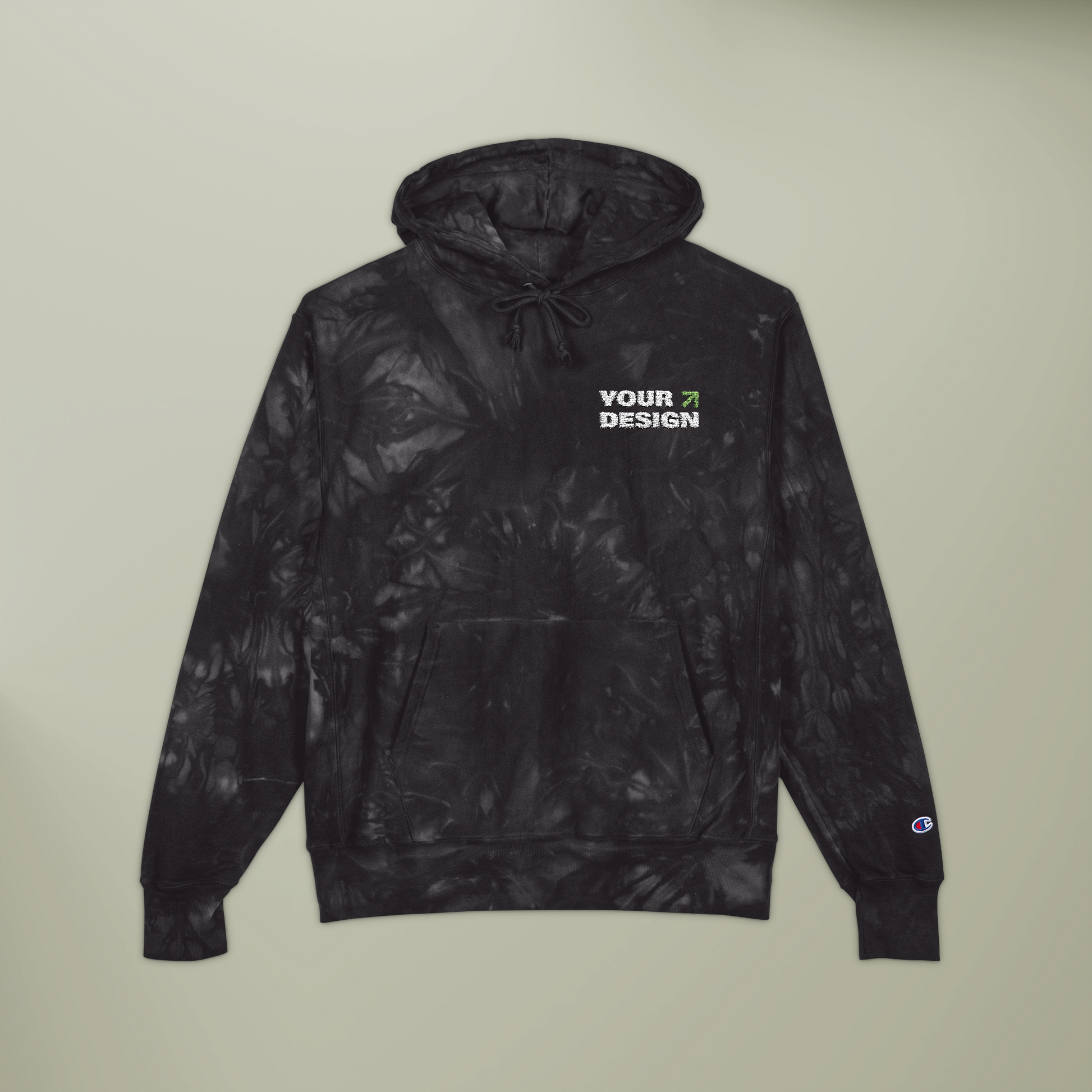 Unisex Champion Tie-Dye Hoodie (Embroidery) - Thumbnail Image